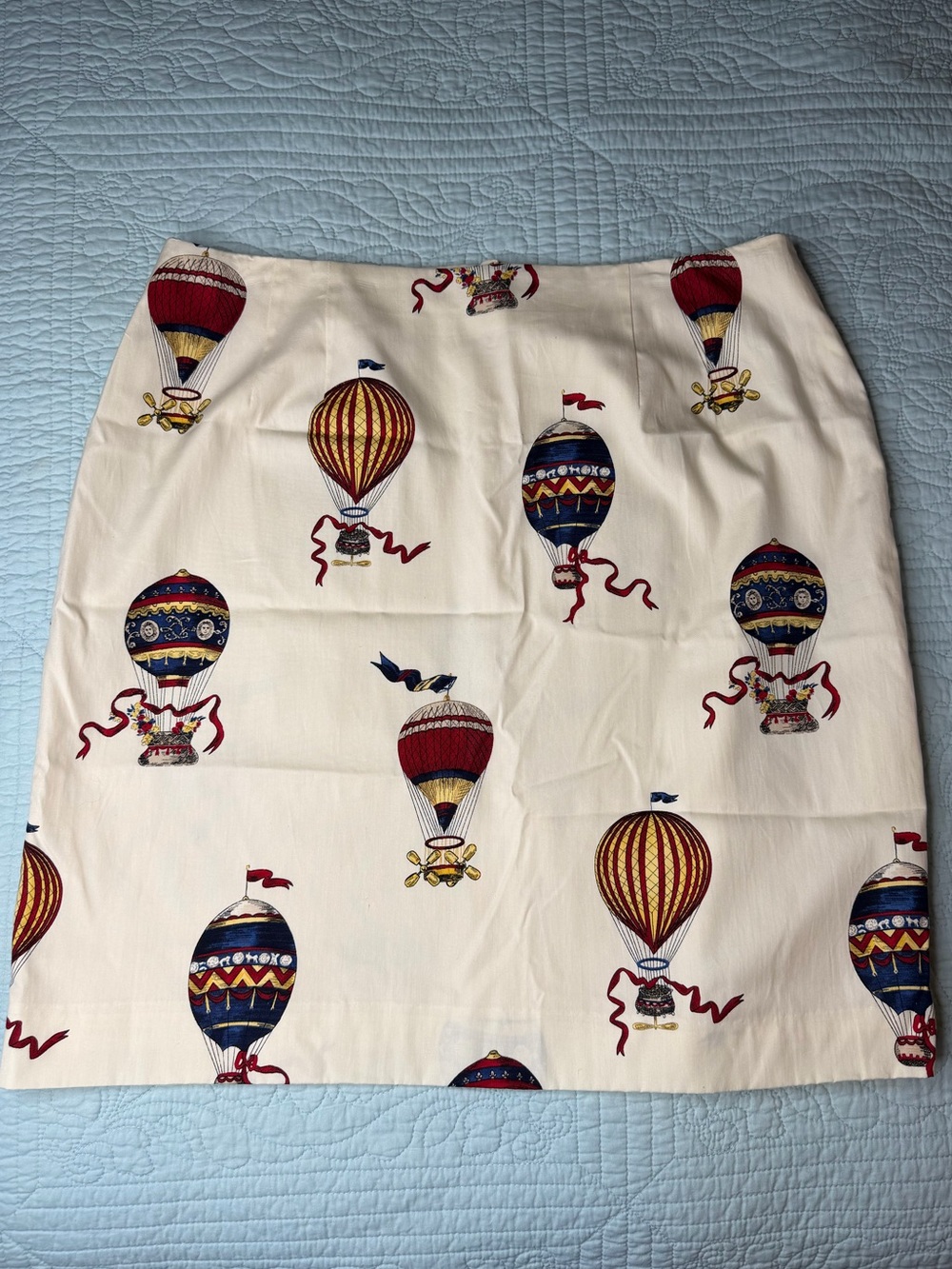Vintage Talbots Hot Air Balloon Print Pencil Skirt size 16